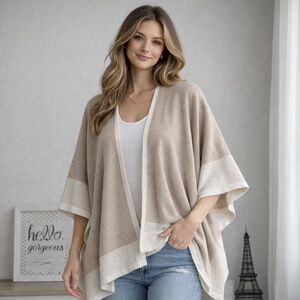 LOFT Open Front Poncho Kimono Cover Up Size XS/S